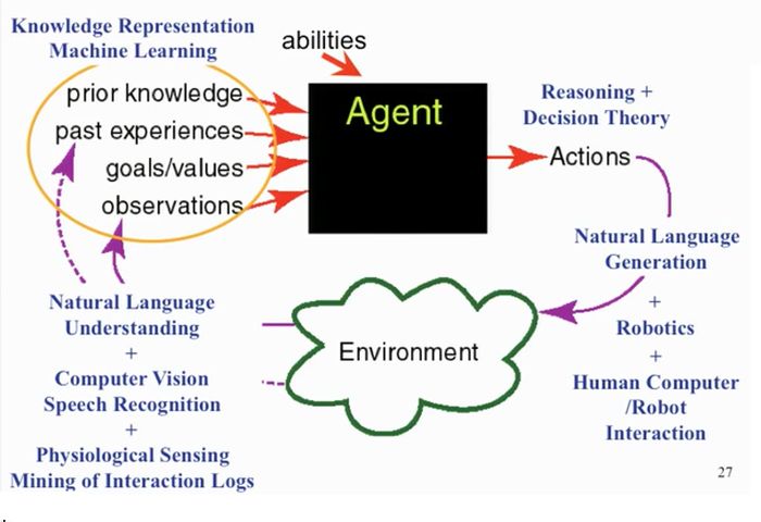 AI Agent operation in its environment.